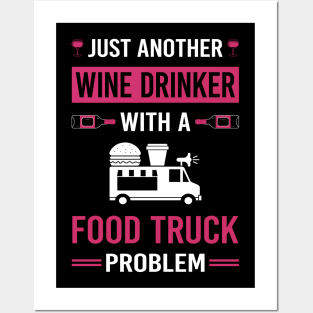 Wine Drinker Food Truck Trucks Posters and Art